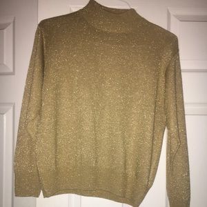 Golden glam vintage sweater